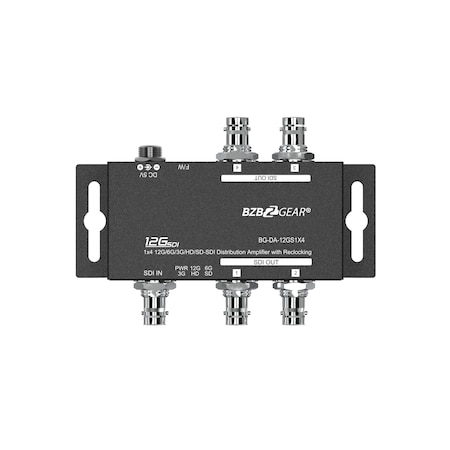 Bzbgear 4K UHD 12G-SDI 1x4 Splitter/Distribution Amplifier BG-DA-12GS1X4